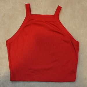 Shein Red Crop Tank Top